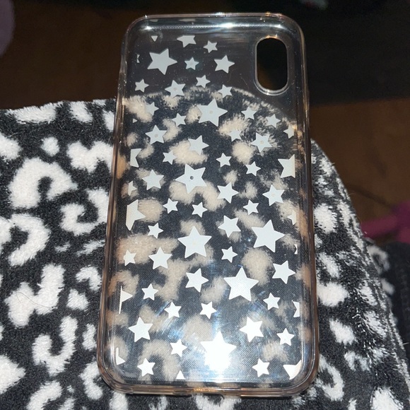 Clear Star Print IPhone X Case - Picture 3 of 3